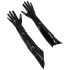 Black Level - lange lak handschoenen (zwart)