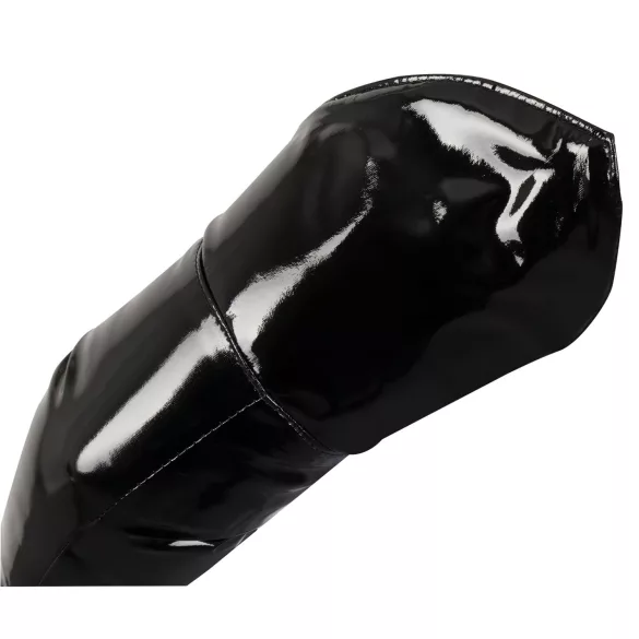 Black Level - lange lakhandschoenen - zwart - M