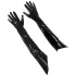 Black Level - lange lakhandschoenen - zwart - L