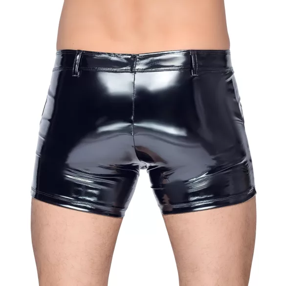 Black Level - heren boxershort met zijzak - lakleer - zwart - L