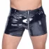 Black Level - heren boxershort met zijzak - lakleer - zwart - 2XL