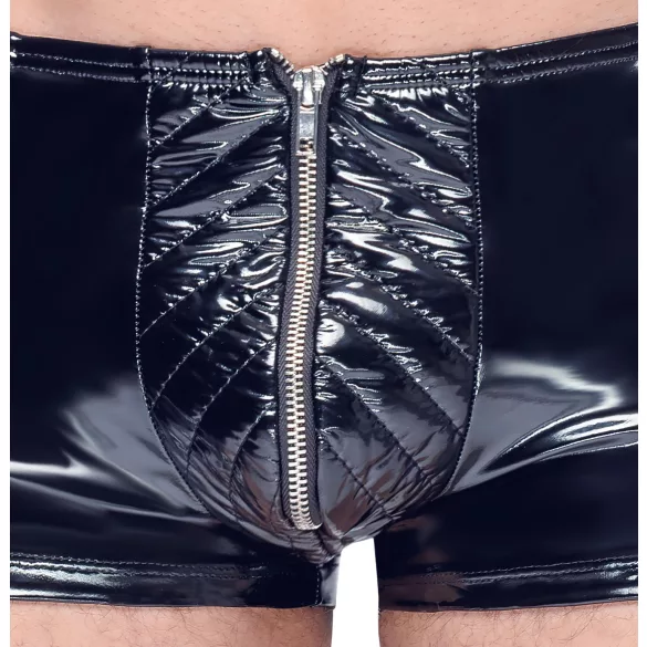 Black Level - heren short met rits - zwart