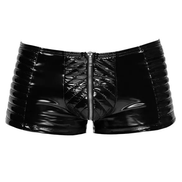 Black Level - heren short met rits - zwart - M