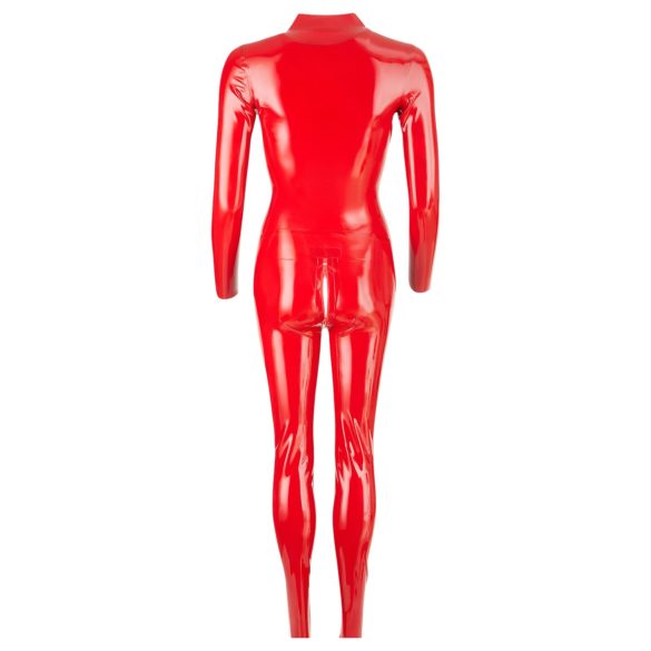 LATEX - lange mouwen damesoverall (rood) - M
