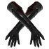 LATEX - lange unisex handschoen (zwart) - M