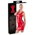 LATEX - latex minijurk zonder mouwen - rood - S