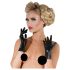 LATEX - korte unisex handschoenen (zwart)