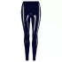 Latex legging met rits (zwart) - S