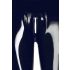 LATEX - legging - rits - latex - zwart - XL