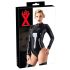 LATEX - damesbody met lange mouwen (zwart) - M