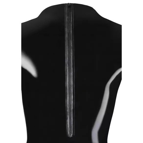 LATEX - damesbody met lange mouwen - zwart - M
