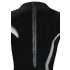 LATEX - damesbody met lange mouwen (zwart) - M