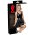 LATEX - Mini Jurk met Ruches Rok (zwart)