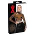 LATEX - doorzichtige latex top (doorzichtig-zwart) - S-L