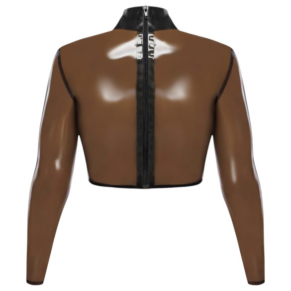 LATEX - latex top - doorschijnend - zwart - M
