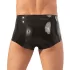 Latex boxershort + penismanchet (zwart)