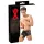 Latex boxershort + penismanchet (zwart) - L/XL