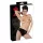 Late X damesstring met interne dildo (zwart)