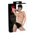 Late X damesstring met interne dildo (zwart)