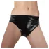 Late X damesstring met interne dildo (zwart)