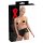 LATEX - dames slip met inwendig condoom (zwart) - XL
