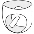 Late X heren slip met interne penis en anale dildo (zwart) - L