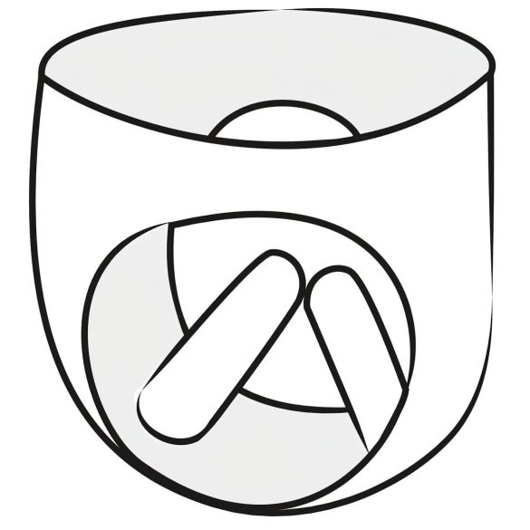 LATEX - dames slip 2st met opblaasbare dildo (zwart) - M