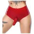 LATEX - slip met levensechte dildo (rood)