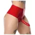 LATEX - slip met levensechte dildo (rood)