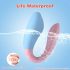 Mrow 03 - oplaadbare, waterdichte duo-vibrator (blauw-roze)