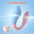 Mrow 03 - oplaadbare waterdichte duo vibrator - blauw/roze