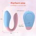 Mrow 03 - oplaadbare, waterdichte duo-vibrator (blauw-roze)