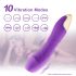 Mrow Real Lover - oplaadbare, waterdichte realistische vibrator (paars)