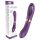 Funny Me Dual - oplaadbare 2-in-1 tong vibrator (paars)