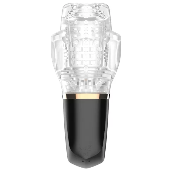 Funny Me Rocket Cup - masturbator met zuig- en trilfunctie - transparant zwart