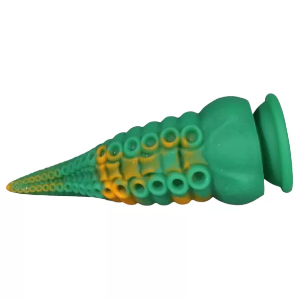 OgazR Octopuss - dildo met tentakels - 21 cm - groen-geel