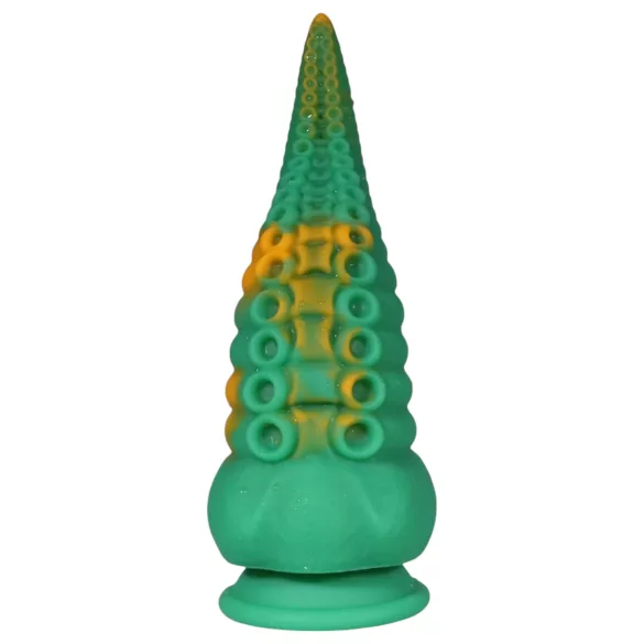 OgazR Octopuss - dildo met tentakels - 21 cm - groen-geel