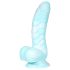 OgazR Sea Serpent - dildo met ribbels - 17 cm - blauw/wit