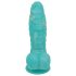 OgazR Sea Serpent - dildo met ribbels - 17 cm - blauw/wit