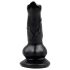 Animalorny - honden dildo - 12cm (zwart)