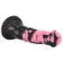 Bad Horse - siliconen paardendildo - 18 cm - zwart/roze