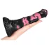 Bad Horse - siliconen paardendildo - 18 cm - zwart/roze