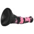 Bad Horse - siliconen paardendildo - 18cm (zwart-roze)
