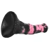 Bad Horse - siliconen paardendildo - 18 cm - zwart/roze