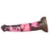 Bad Horse - siliconen paarden dildo 24cm (bruin-roze)