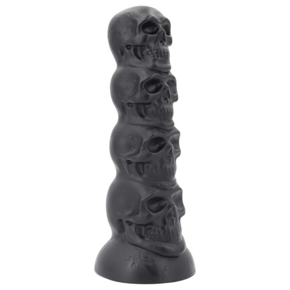 Topped Monster - schedel-dildo - 22 cm (zwart)