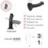 Strap-on-me Metallic Shine M - Huidvriendelijke Dildo (Metaalblauw)