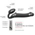 Strap-on-me M - Draagbare vibrator - medium (zwart)