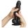 Strap-on-me L - Dubbele Laag Zuignap Dildo (Zwart)