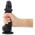 Strap-on-me L - Dubbele Laag Zuignap Dildo (Zwart)